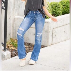 Kancan Bernadette Mid Rise Bootcut Jeans